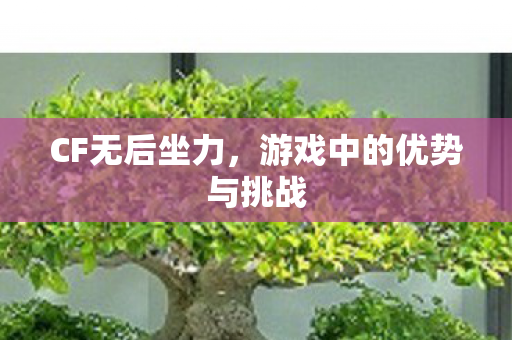 CF无后坐力，游戏中的优势与挑战