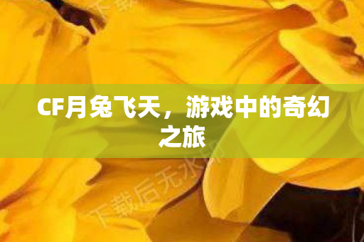 CF月兔飞天，游戏中的奇幻之旅