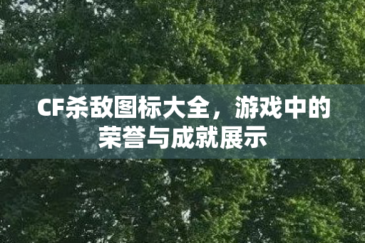 CF杀敌图标大全,游戏中的荣誉与成就展示 CF杀敌图标大全,游戏中的荣誉与成就展示