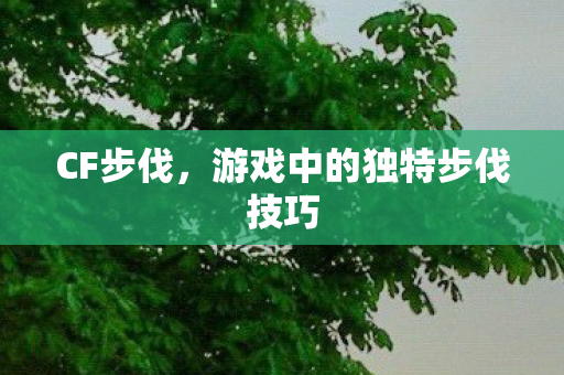 CF步伐,游戏中的独特步伐技巧 CF步伐,游戏中的独特步伐技巧