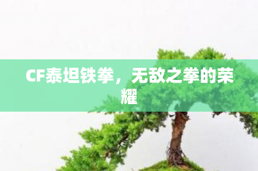 CF泰坦铁拳，无敌之拳的荣耀