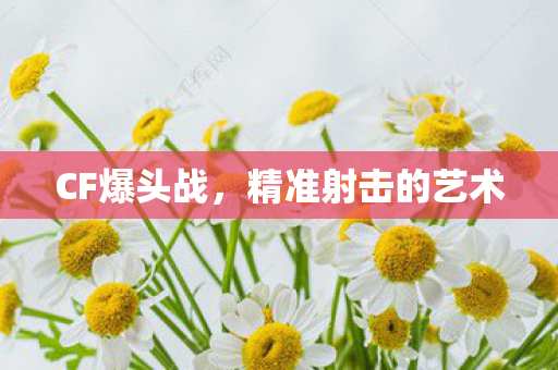 CF爆头战，精准射击的艺术