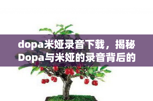 dopa米娅录音下载,揭秘Dopa与米娅的录音背后的故事 dopa米娅录音下载,揭秘Dopa与米娅的录音背后的故事
