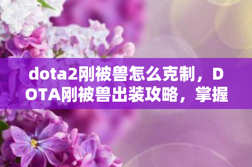 dota2刚被兽怎么克制，DOTA刚被兽出装攻略，掌握核心装备，让你战场无敌！