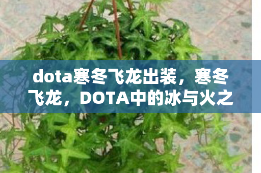 dota寒冬飞龙出装，寒冬飞龙，DOTA中的冰与火之歌