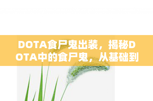 DOTA食尸鬼出装,揭秘DOTA中的食尸鬼,从基础到进阶的全面解析 DOTA食尸鬼出装,揭秘DOTA中的食尸鬼,从基础到进阶的全面解析