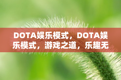 DOTA娱乐模式,DOTA娱乐模式,游戏之道,乐趣无穷 DOTA娱乐模式,DOTA娱乐模式,游戏之道,乐趣无穷