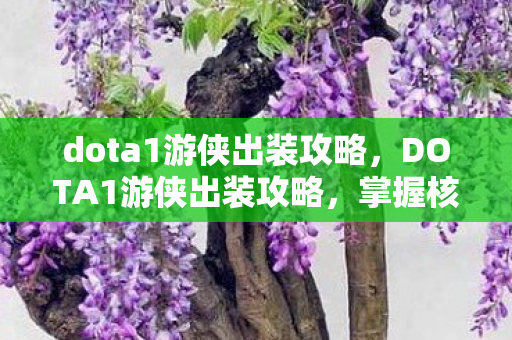 dota1游侠出装攻略，DOTA1游侠出装攻略，掌握核心装备，让你战场无敌！