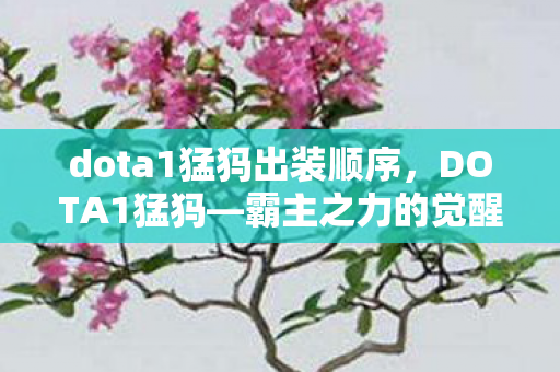 dota1猛犸出装顺序，DOTA1猛犸—霸主之力的觉醒