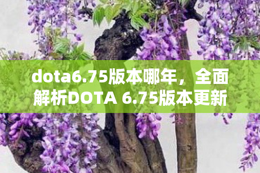 dota6.75版本哪年,全面解析DOTA 6.75版本更新内容,带你领略新版本魅力! dota6.75版本哪年,全面解析DOTA 6.75版本更新内容,带你领略新版本魅力!