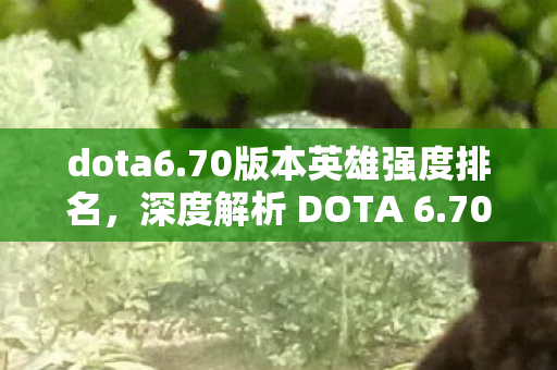 dota6.70版本英雄强度排名,深度解析 DOTA 6.70 版本更新及其影响 dota6.70版本英雄强度排名,深度解析 DOTA 6.70 版本更新及其影响