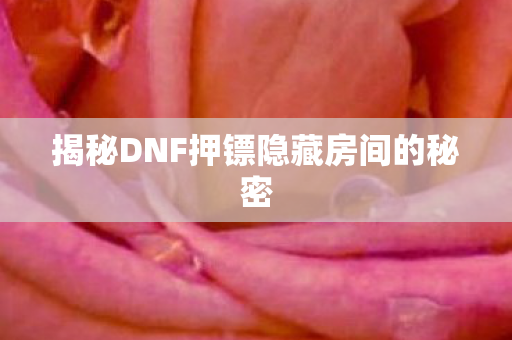 揭秘DNF押镖隐藏房间的秘密 揭秘DNF押镖隐藏房间的秘密