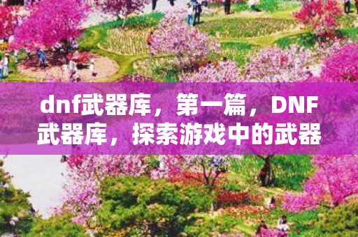 dnf武器库,第一篇,DNF武器库,探索游戏中的武器世界 dnf武器库,第一篇,DNF武器库,探索游戏中的武器世界