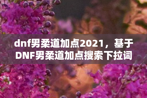 dnf男柔道加点2021，基于DNF男柔道加点搜索下拉词的文章标题及内容
