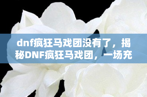 dnf疯狂马戏团没有了,揭秘DNF疯狂马戏团,一场充满冒险与狂欢的盛宴即将开启! dnf疯狂马戏团没有了,揭秘DNF疯狂马戏团,一场充满冒险与狂欢的盛宴即将开启!