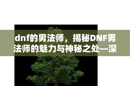 dnf的男法师,揭秘DNF男法师的魅力与神秘之处—深入解析男法师吧的独特氛围与玩家心声 dnf的男法师,揭秘DNF男法师的魅力与神秘之处—深入解析男法师吧的独特氛围与玩家心声