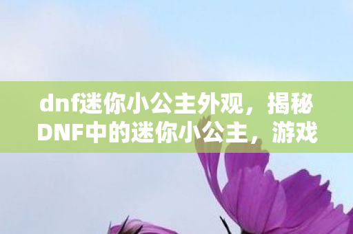 dnf迷你小公主外观,揭秘DNF中的迷你小公主,游戏魅力与独特体验 dnf迷你小公主外观,揭秘DNF中的迷你小公主,游戏魅力与独特体验