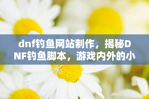 dnf钓鱼网站制作,揭秘DNF钓鱼脚本,游戏内外的小秘密 dnf钓鱼网站制作,揭秘DNF钓鱼脚本,游戏内外的小秘密