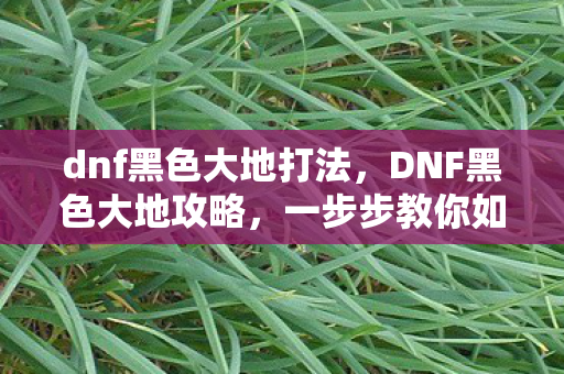 dnf黑色大地打法,DNF黑色大地攻略,一步步教你如何轻松通关 dnf黑色大地打法,DNF黑色大地攻略,一步步教你如何轻松通关