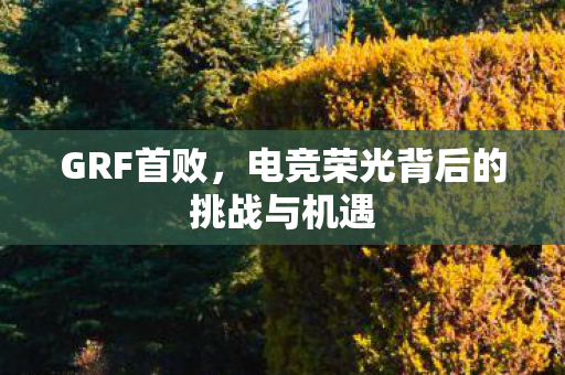 GRF首败,电竞荣光背后的挑战与机遇 GRF首败,电竞荣光背后的挑战与机遇