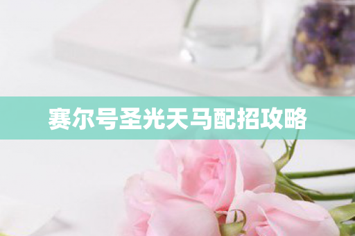 赛尔号圣光天马配招攻略