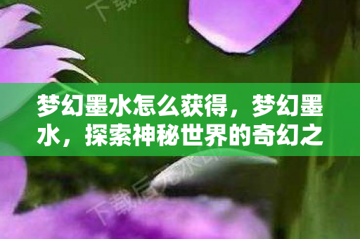 梦幻墨水怎么获得,梦幻墨水,探索神秘世界的奇幻之旅 梦幻墨水怎么获得,梦幻墨水,探索神秘世界的奇幻之旅