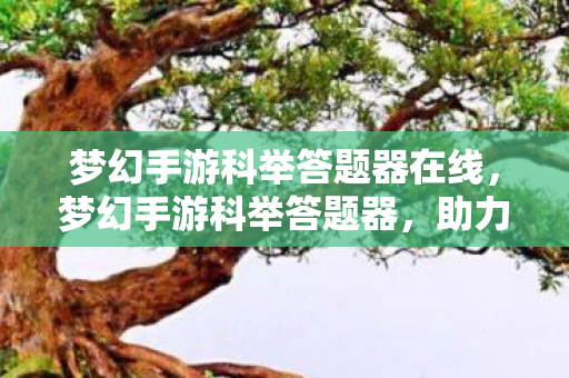 梦幻手游科举答题器在线,梦幻手游科举答题器,助力你的科举之路 梦幻手游科举答题器在线,梦幻手游科举答题器,助力你的科举之路