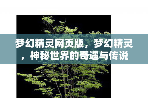 梦幻精灵网页版，梦幻精灵，神秘世界的奇遇与传说