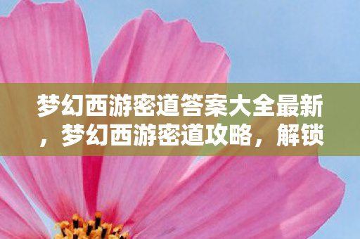 梦幻西游密道答案大全最新，梦幻西游密道攻略，解锁神秘答案