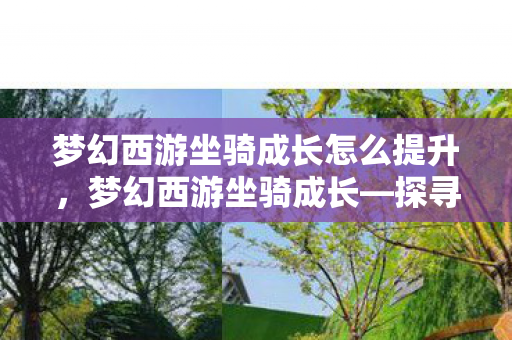 梦幻西游坐骑成长怎么提升,梦幻西游坐骑成长—探寻梦幻世界的驭兽之道 梦幻西游坐骑成长怎么提升,梦幻西游坐骑成长—探寻梦幻世界的驭兽之道
