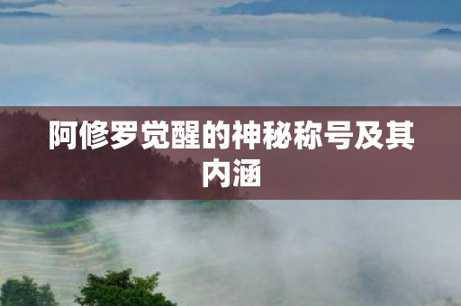 阿修罗觉醒的神秘称号及其内涵 阿修罗觉醒的神秘称号及其内涵