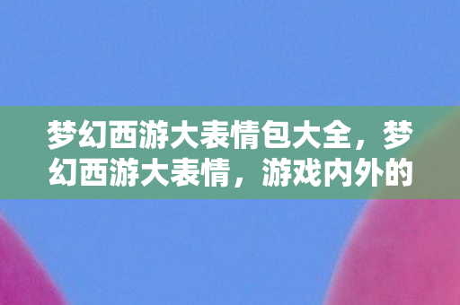 梦幻西游大表情包大全，梦幻西游大表情，游戏内外的情感交流新风尚