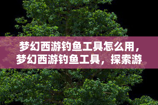 梦幻西游钓鱼工具怎么用,梦幻西游钓鱼工具,探索游戏中的垂钓乐趣 梦幻西游钓鱼工具怎么用,梦幻西游钓鱼工具,探索游戏中的垂钓乐趣