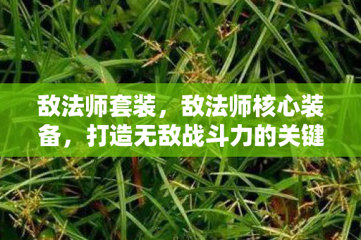 敌法师套装，敌法师核心装备，打造无敌战斗力的关键