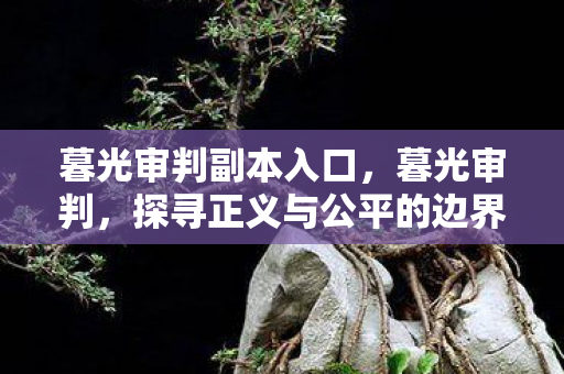 暮光审判副本入口,暮光审判,探寻正义与公平的边界 暮光审判副本入口,暮光审判,探寻正义与公平的边界