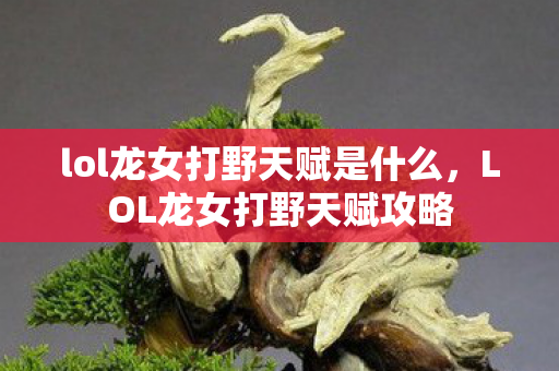 lol龙女打野天赋是什么，LOL龙女打野天赋攻略