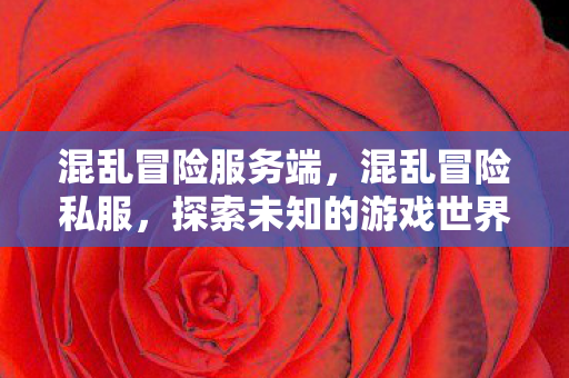混乱冒险服务端,混乱冒险私服,探索未知的游戏世界 混乱冒险服务端,混乱冒险私服,探索未知的游戏世界