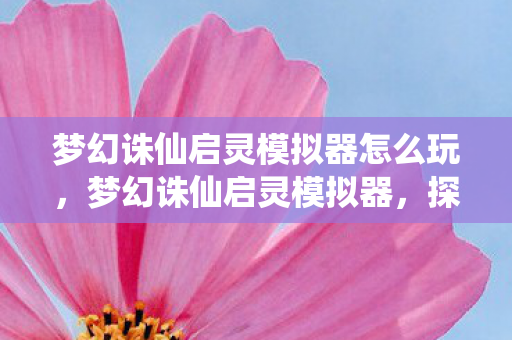 梦幻诛仙启灵模拟器怎么玩,梦幻诛仙启灵模拟器,探索未知世界的神秘之旅 梦幻诛仙启灵模拟器怎么玩,梦幻诛仙启灵模拟器,探索未知世界的神秘之旅