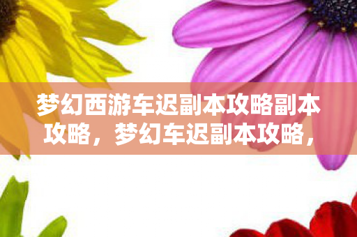 梦幻西游车迟副本攻略副本攻略，梦幻车迟副本攻略，轻松通关的秘诀