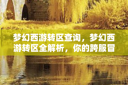 梦幻西游转区查询，梦幻西游转区全解析，你的跨服冒险之旅指南