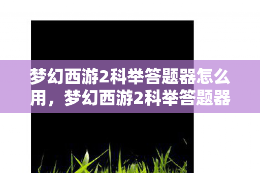 梦幻西游2科举答题器怎么用,梦幻西游2科举答题器,助力科举,轻松通关 梦幻西游2科举答题器怎么用,梦幻西游2科举答题器,助力科举,轻松通关