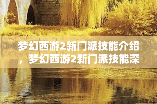 梦幻西游2新门派技能介绍,梦幻西游2新门派技能深度解析 梦幻西游2新门派技能介绍,梦幻西游2新门派技能深度解析