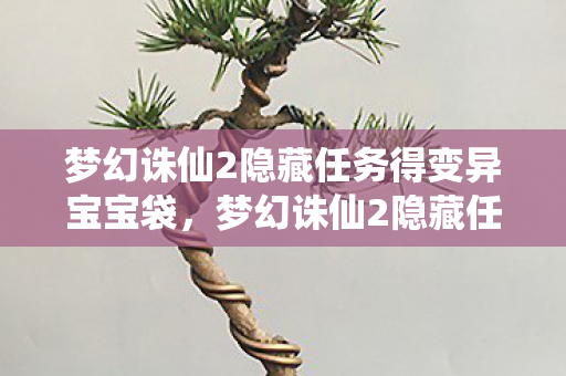 梦幻诛仙2隐藏任务得变异宝宝袋,梦幻诛仙2隐藏任务深度解析,探寻神秘世界的秘密之旅 梦幻诛仙2隐藏任务得变异宝宝袋,梦幻诛仙2隐藏任务深度解析,探寻神秘世界的秘密之旅