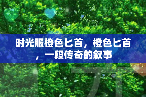时光服橙色匕首,橙色匕首,一段传奇的叙事 时光服橙色匕首,橙色匕首,一段传奇的叙事