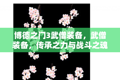 博德之门3武僧装备,武僧装备,传承之力与战斗之魂的融合 博德之门3武僧装备,武僧装备,传承之力与战斗之魂的融合