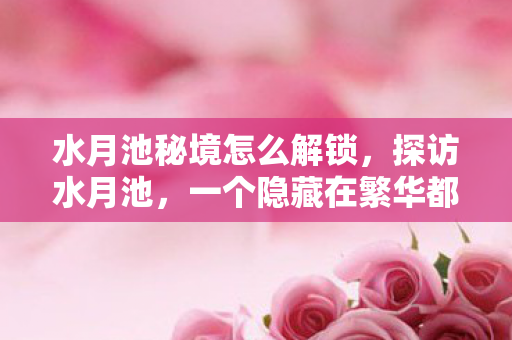 水月池秘境怎么解锁，探访水月池，一个隐藏在繁华都市中的宁静秘境