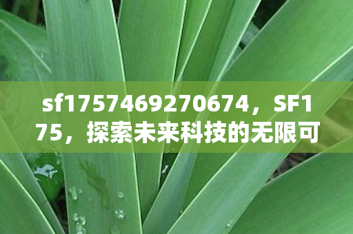 sf1757469270674,SF175,探索未来科技的无限可能 sf1757469270674,SF175,探索未来科技的无限可能