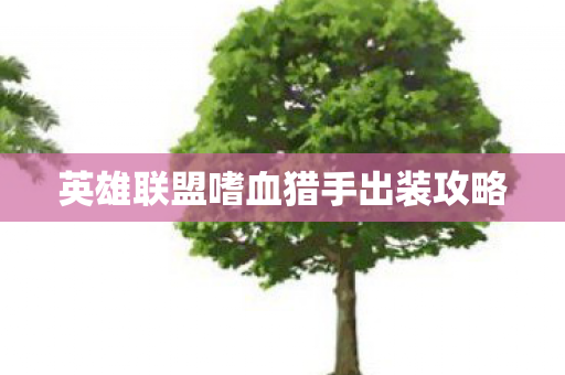 英雄联盟嗜血猎手出装攻略 英雄联盟嗜血猎手出装攻略