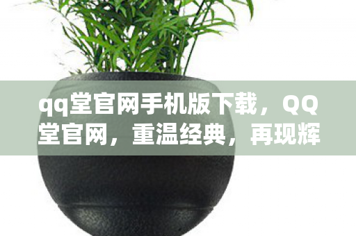 qq堂官网手机版下载,QQ堂官网,重温经典,再现辉煌! qq堂官网手机版下载,QQ堂官网,重温经典,再现辉煌!