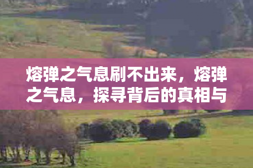 熔弹之气息刷不出来，熔弹之气息，探寻背后的真相与未来走向